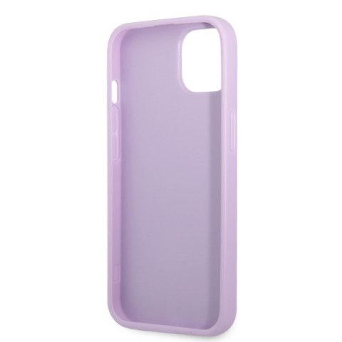 Etui na telefon iPhone 13 Guess purpurowe hardcase Saffiano 4G