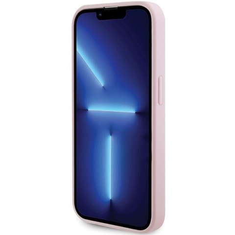 Etui na telefon iPhone 13/13 Pro Guess Saffiano MagSafe różowe