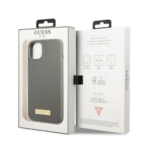 Etui na telefon iPhone 13 Guess Silicone MagSafe szare - eleganckie i funkcjonalne