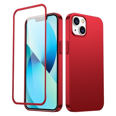 Etui na telefon Joyroom 360 Full Case + szkło do iPhone 13 czerwony