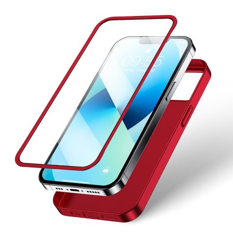 Etui na telefon Joyroom 360 Full Case + szkło do iPhone 13 czerwony