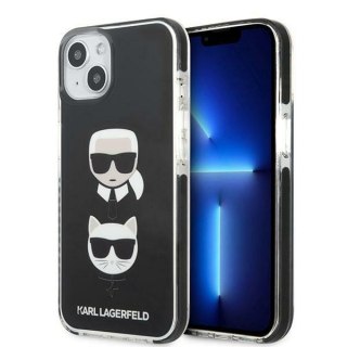 Etui na telefon iPhone 13 Karl Lagerfeld czarne Karl&Choupette Head