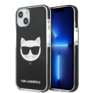 Etui na telefon iPhone 13 Karl Lagerfeld Choupette Head czarne