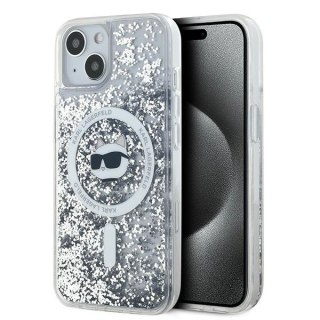 Etui na telefon iPhone 13 Karl Lagerfeld Choupette MagSafe Glitter