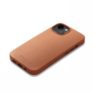 Etui iPhone 13 / 14 / 15 Mujjo Full Leather Case MagSafe brązowy (tan)