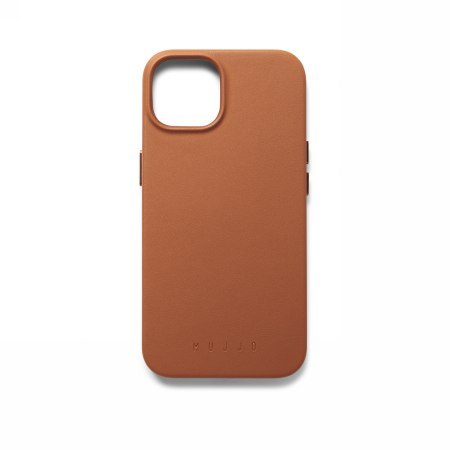 Etui Mujjo Full Leather Case Apple iPhone 13 / 14 / 15 MagSafe (tan)