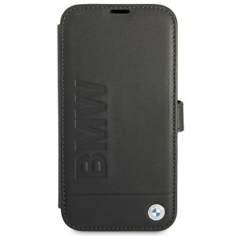 Etui na telefon iPhone 13 mini BMW czarne book Signature