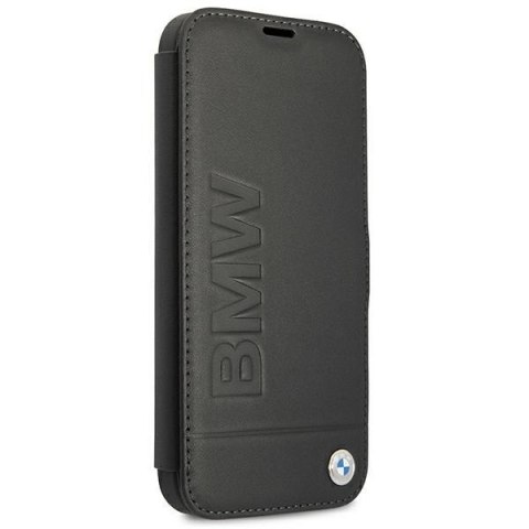 Etui na telefon iPhone 13 mini BMW czarne book Signature