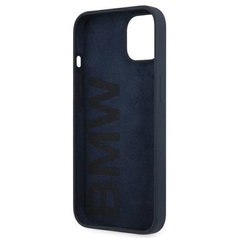 Etui na telefon iPhone 13 mini BMW granatowe hardcase Silicone Signature