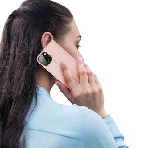 Etui na telefon iPhone 13 mini Dux Ducis Skin Pro różowy - eleganckie i trwałe