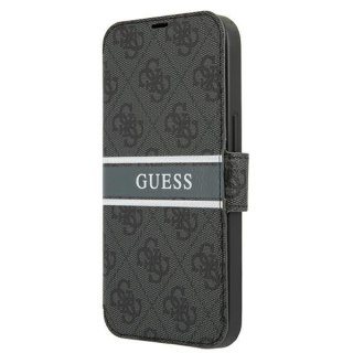 Etui Guess GUBKP13S4GDGR Apple iPhone 13 mini szary/grey book 4G Stripe