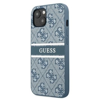 Etui na telefon iPhone 13 mini Guess niebieskie hardcase 4G Stripe