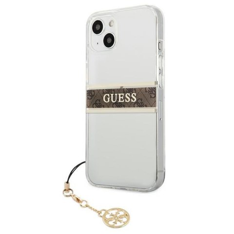 Etui na telefon iPhone 13 mini Guess przezroczyste hardcase 4G