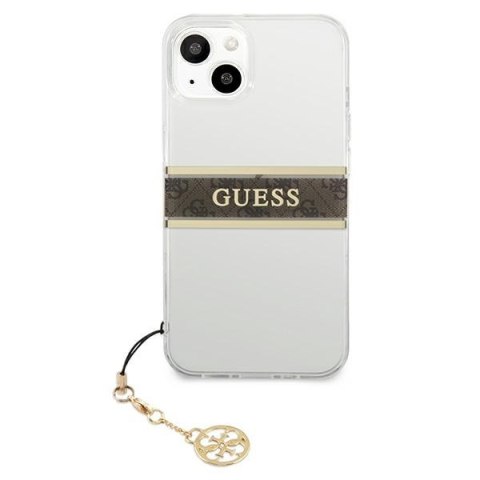 Etui na telefon iPhone 13 mini Guess przezroczyste hardcase 4G