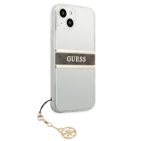 Etui na telefon iPhone 13 mini Guess przezroczyste hardcase 4G