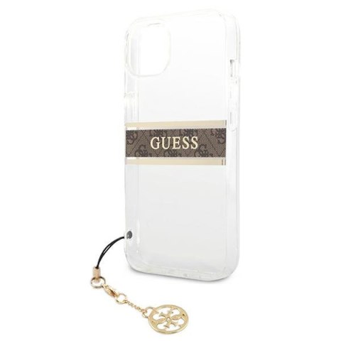 Etui na telefon iPhone 13 mini Guess przezroczyste hardcase 4G