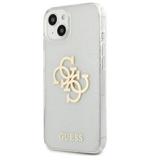 Etui Guess GUHCP13SPCUGL4GTR Apple iPhone 13 mini transparent hard case Glitter 4G Big Logo