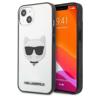 Etui na telefon iPhone 13 mini Karl Lagerfeld Choupette przezroczyste