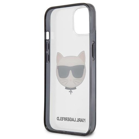 Etui na telefon iPhone 13 mini Karl Lagerfeld Choupette przezroczyste