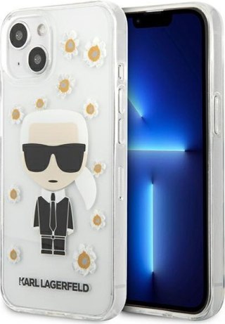 Etui na telefon iPhone 13 mini Karl Lagerfeld przezroczyste Flower