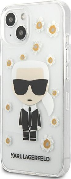 Etui na telefon iPhone 13 mini Karl Lagerfeld przezroczyste Flower