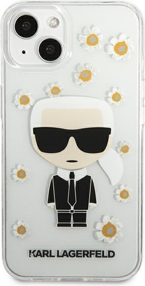 Etui na telefon iPhone 13 mini Karl Lagerfeld przezroczyste Flower