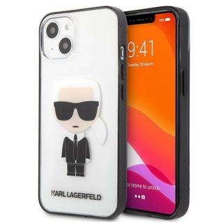 Etui na telefon iPhone 13 mini Karl Lagerfeld przezroczyste Ikonik Karl