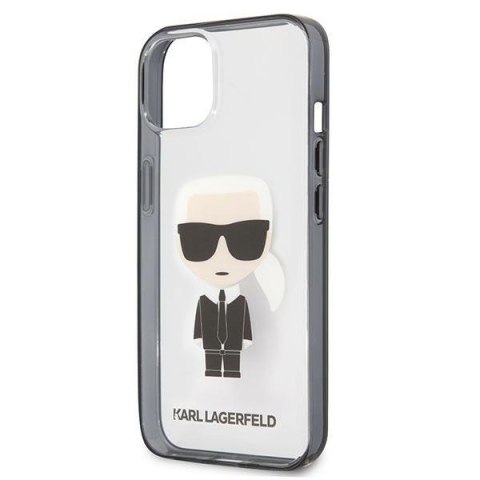 Etui na telefon iPhone 13 mini Karl Lagerfeld przezroczyste Ikonik Karl