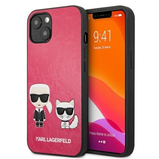 Etui na telefon iPhone 13 mini Karl Lagerfeld fuksja Ikonik Choupette