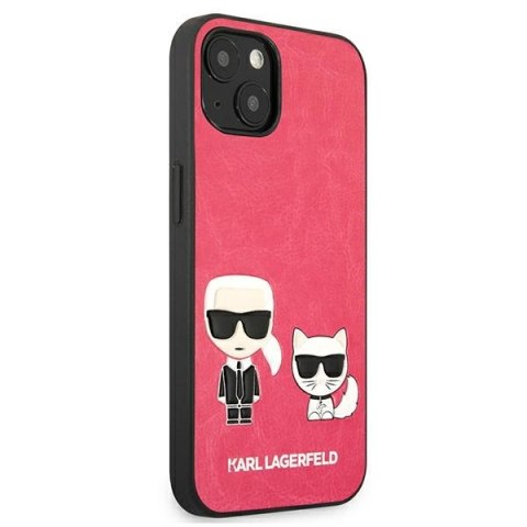 Etui na telefon iPhone 13 mini Karl Lagerfeld fuksja Ikonik Choupette