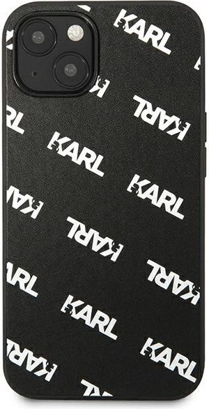 Etui na telefon iPhone 13 mini Karl Lagerfeld czarne Allover