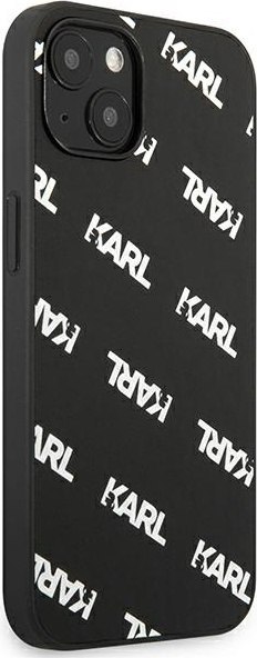 Etui na telefon iPhone 13 mini Karl Lagerfeld czarne Allover