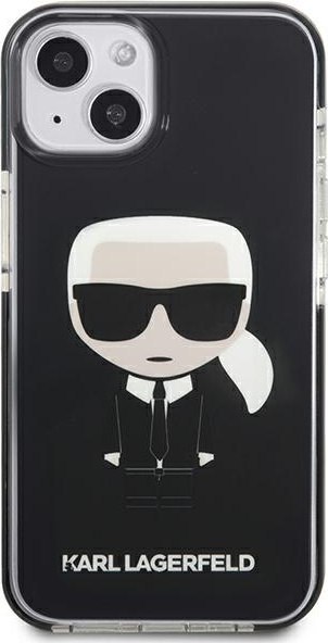 Etui na telefon iPhone 13 mini Karl Lagerfeld czarne Iconik Karl