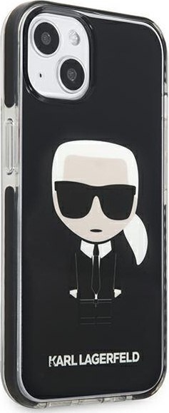 Etui na telefon iPhone 13 mini Karl Lagerfeld czarne Iconik Karl