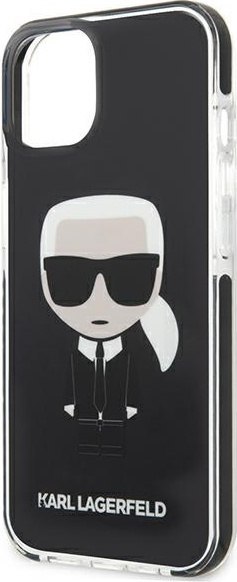 Etui na telefon iPhone 13 mini Karl Lagerfeld czarne Iconik Karl