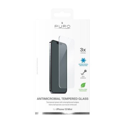 Szkło hartowane iPhone 13 mini PURO Glass Anti-Bacterial - Ochrona ekranu