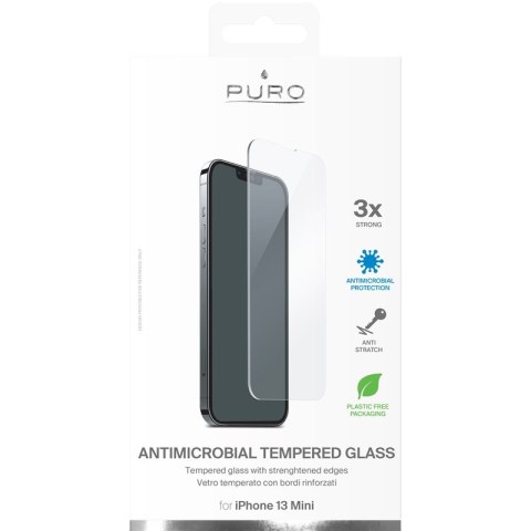 Szkło hartowane iPhone 13 mini PURO Glass Anti-Bacterial - Ochrona ekranu