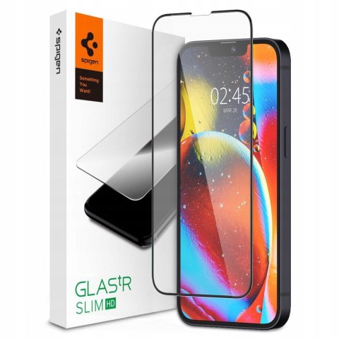 Szkło hartowane iPhone 13 mini Spigen GLAS.tR Slim Black - Ochrona ekranu