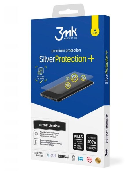 Folia na telefon Samsung Galaxy S22+ Plus 3MK Silver Protect+ Antymikrobowa