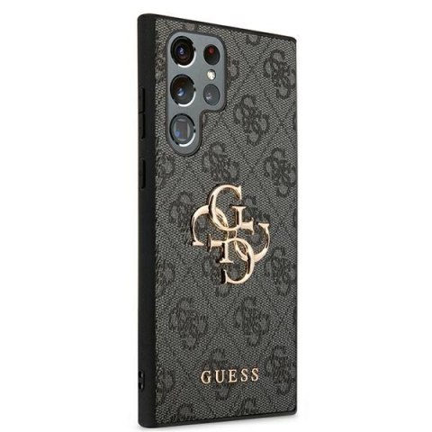 Etui Guess GUHCS22L4GMGGR Samsung Galaxy S22 Ultra szary/grey hardcase 4G Big Metal Logo