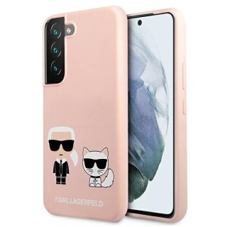 Etui na telefon Samsung Galaxy S22+ Karl Lagerfeld różowe silikonowe