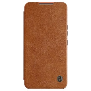 Etui na telefon Samsung Galaxy S22+ Nillkin Qin Leather Pro brązowe