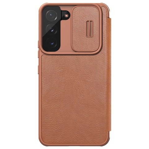 Etui Samsung Galaxy S22+ Plus Nillkin Qin Leather Pro brązowe