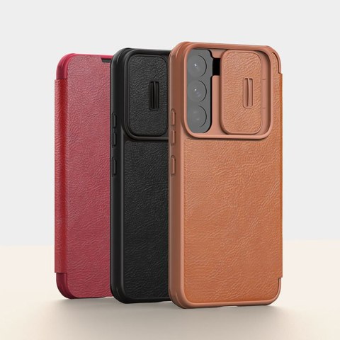 Etui Samsung Galaxy S22+ Plus Nillkin Qin Leather Pro brązowe