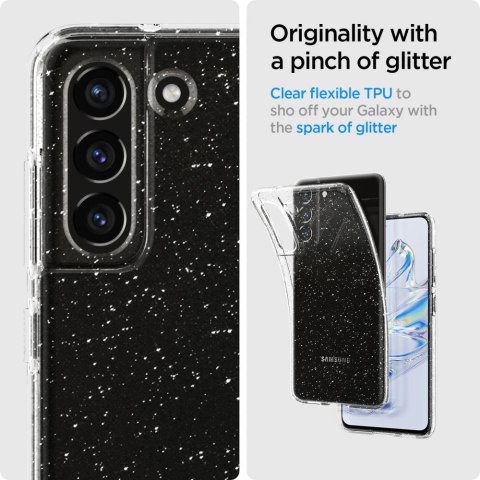 Etui na telefon Samsung Galaxy S21 FE Spigen Liquid Crystal Glitter