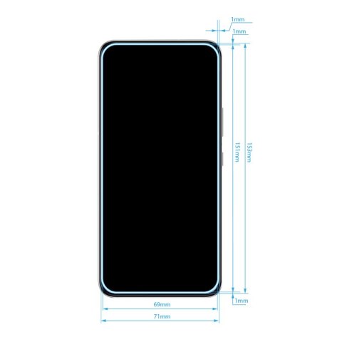 Szkło hybrydowe Samsung Galaxy S22+ Plus Crong 7D Nano Flexible Glass