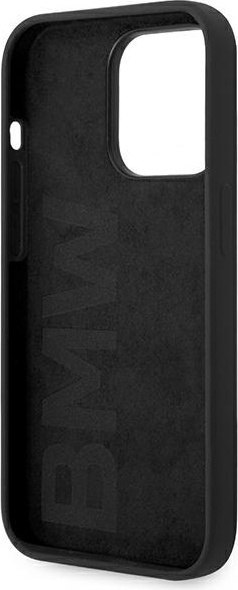 Etui BMW BMHCP14XSILBK Apple iPhone 14 Pro Max czarny/black Silicone Metal Logo