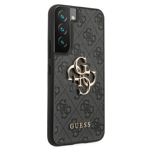 Etui na telefon Samsung Galaxy S22 Guess szare hardcase z logo 4G