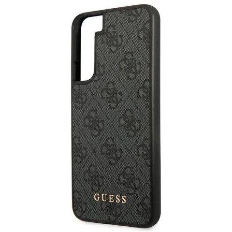 Etui na telefon Samsung Galaxy S22 Guess szare hardcase 4G Metal Gold