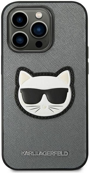 Etui na telefon iPhone 14 Pro Max Karl Lagerfeld Saffiano Choupette